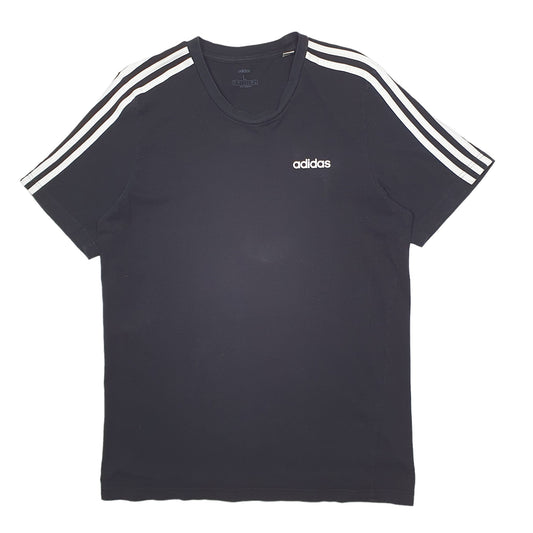 Mens Black Adidas Short Sleeve T Shirt
