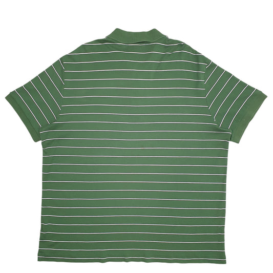 Mens Green Lacoste Short Sleeve Polo Shirt
