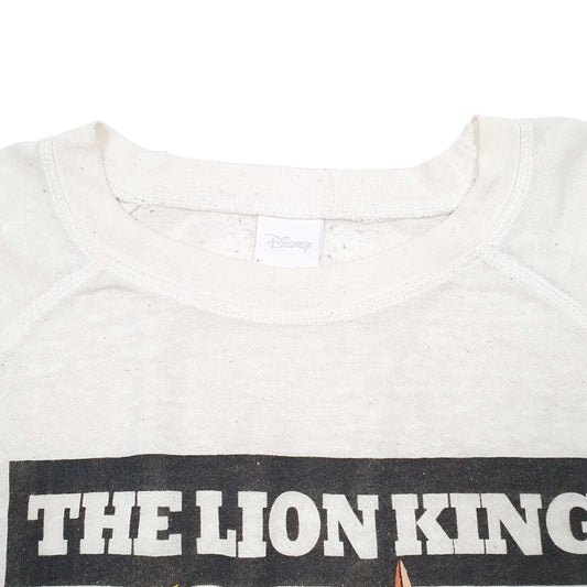 Womens Cream Disney Raglan Simba Poomba Timone Lion king Crewneck Jumper