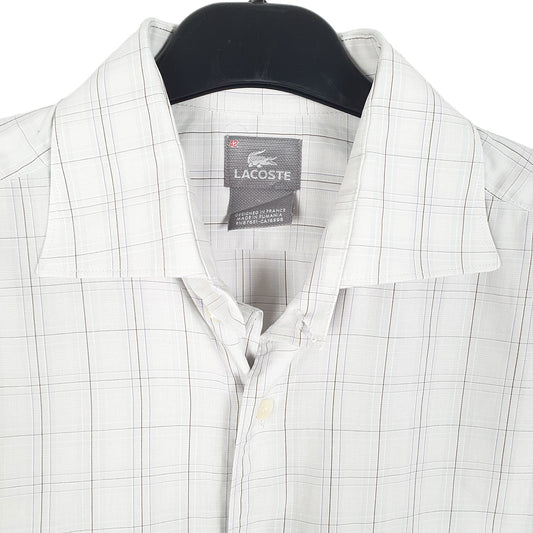 Mens Grey Lacoste Long Sleeve Shirt