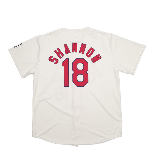 Mens Cream Cardinals MLB Baseball Jersey St Louis Cardinals Short Sleeve T Shirt