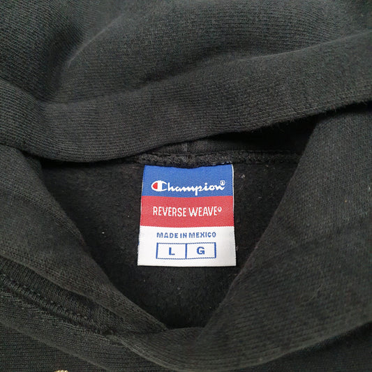 Mens Black Champion Reverse Weave Mankato East Basketball USA Hoodie Jumper