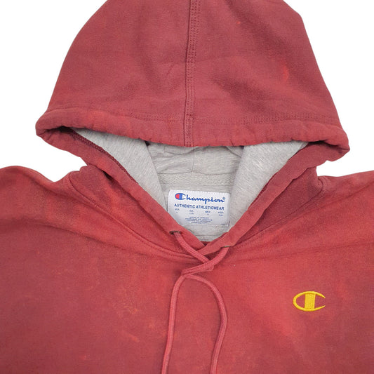 Mens Burgundy Champion Hoodie Jumper