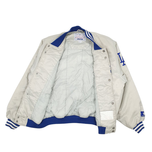 Womens Grey Starter Los Angeles Dodgers Vintage 90s Coat