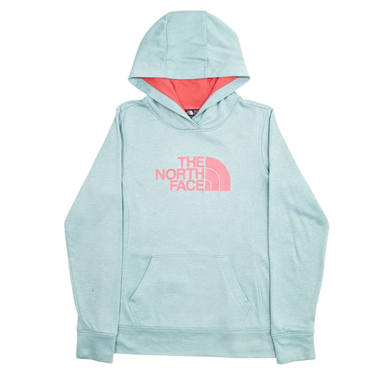 Womens Blue The North Face Spellout Hoodie Jumper