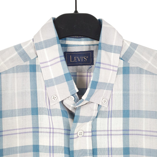 Mens Grey Levis Vintage Short Sleeve Shirt