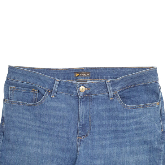 Womens Blue Lee Mid Rise Casual JeansW36 L30