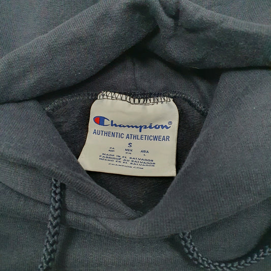 Mens Navy Champion CBU Soccer Hoodie Jumper