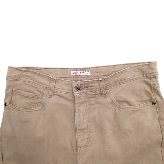 Womens Beige Lee Classic At The Waist Stretch Fit Casual JeansW32 L27