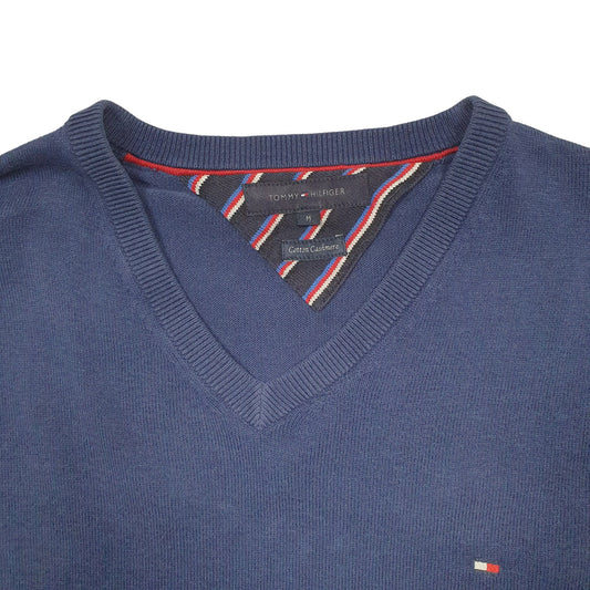 Mens Blue Tommy Hilfiger Knit Crewneck Jumper