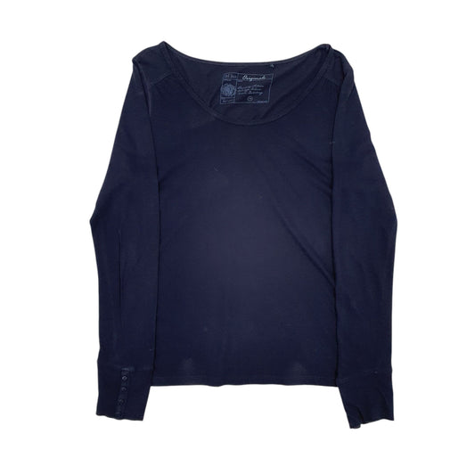 Womens Navy Fat Face Long Sleeve T Shirt