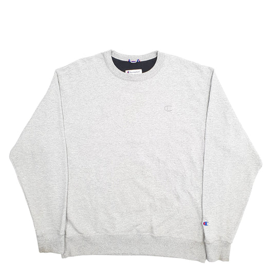 Mens Grey Champion Crewneck Jumper