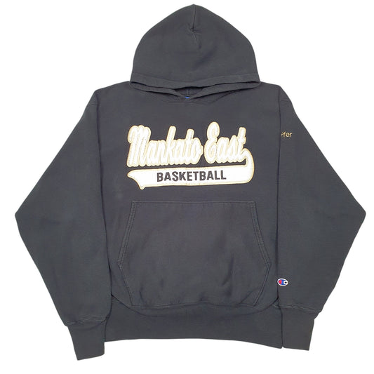 Mens Black Champion Reverse Weave Mankato East Basketball USA Hoodie Jumper