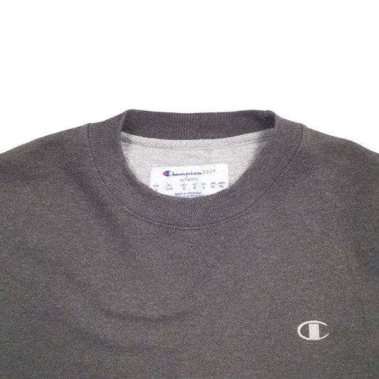 Mens Grey Champion Crewneck Jumper