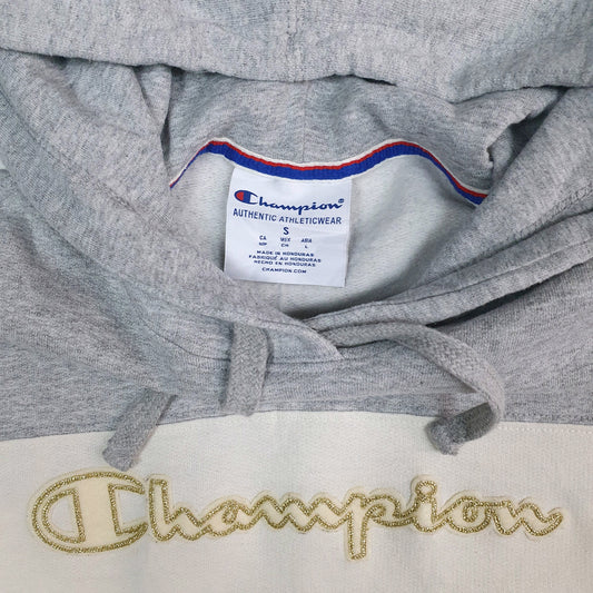 Mens Grey Champion Hoodie Jumper