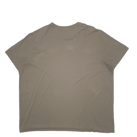 Mens Khaki Lacoste Short Sleeve T Shirt