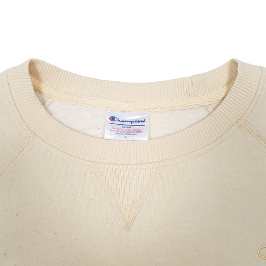 Womens Yellow Champion Crewneck Jumper