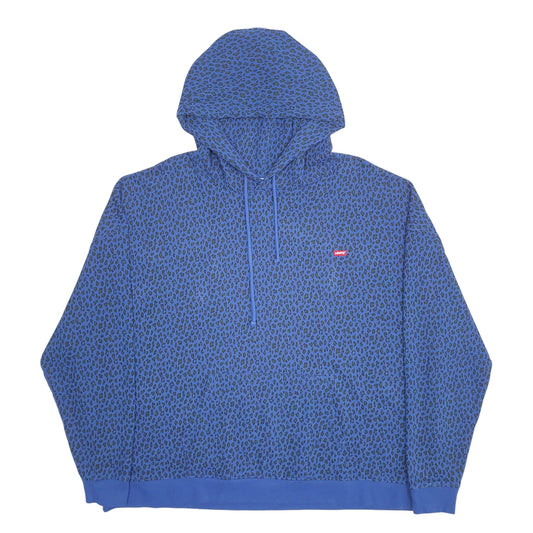 Womens Blue Levis Hoodie Jumper