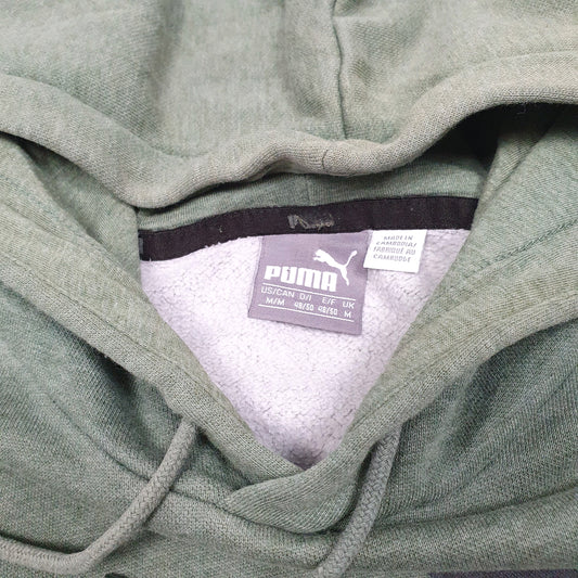 Mens Green Puma Hoodie Jumper