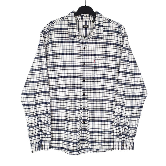 Mens White Levis Casual Long Sleeve Shirt