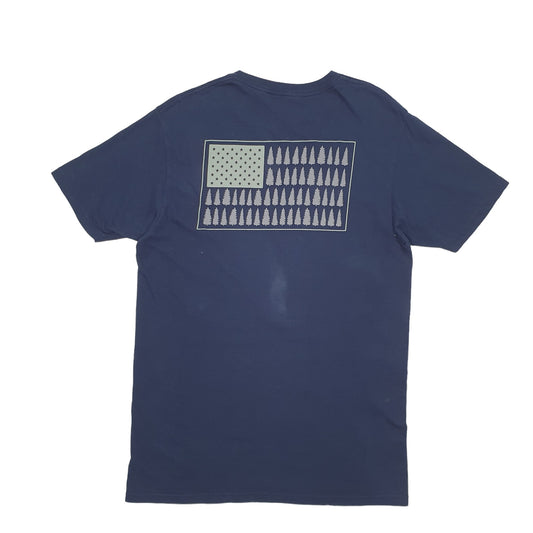 Mens Navy Columbia Sportswear Short Sleeve T Shirt