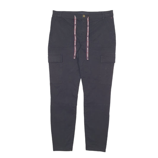 Womens Black Tommy Hilfiger Cargo Trousers