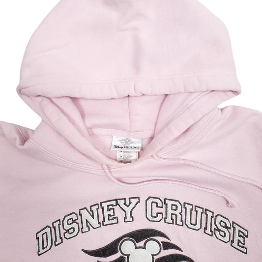 Mens Pink Disney Disney Cruise Line Spellout Hoodie Jumper