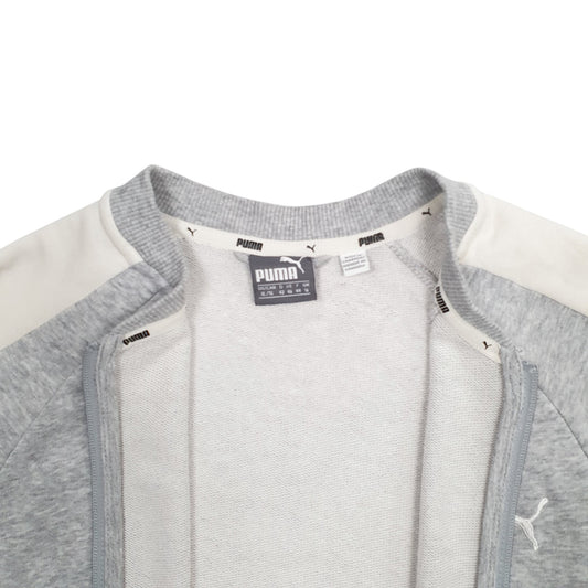 Womens Grey Puma Full Zip Jumper