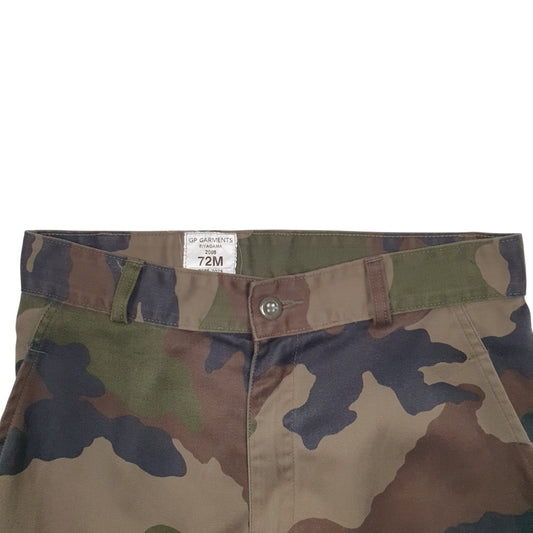 Womens Burgundy GP Garments Camouflage Army Cargo Trousers