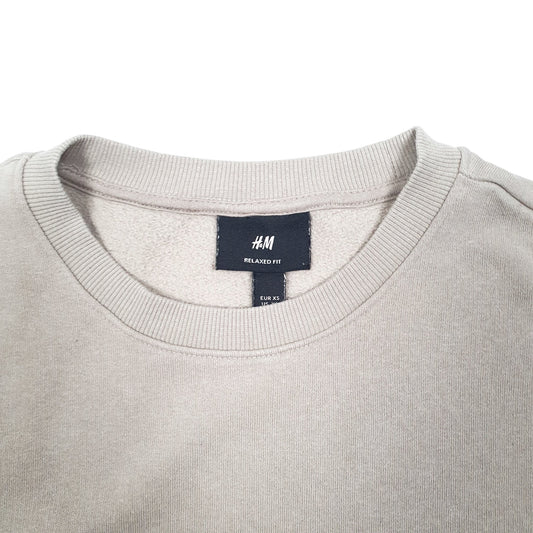 Mens Beige H&M Crewneck Jumper
