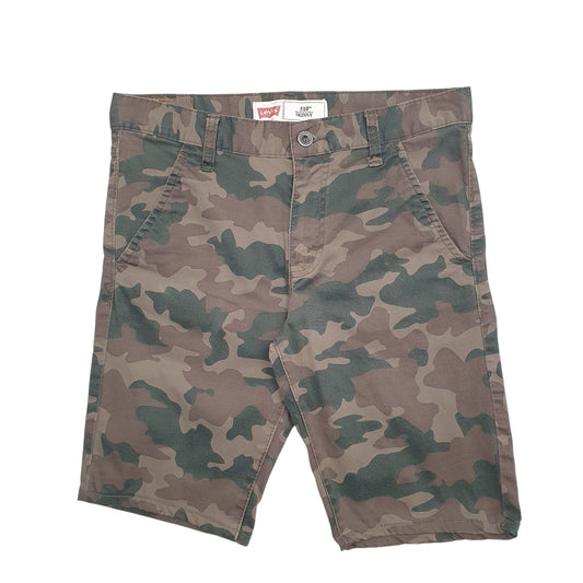 Womens Green Levis Camo Chino Shorts