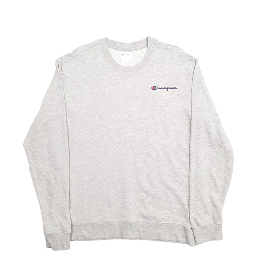 Mens Grey Champion Crewneck Jumper