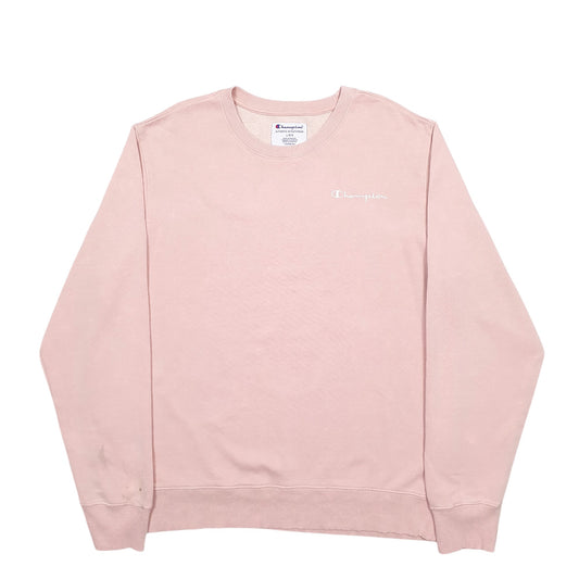 Mens Pink Champion Crewneck Jumper