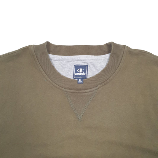 Mens Khaki Champion Crewneck Jumper