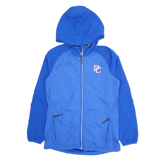 Mens Blue Adidas Lightweight Coat