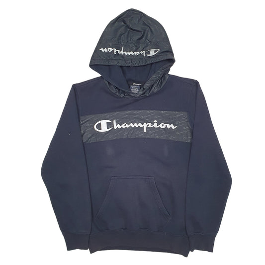 Mens Black Champion Hoodie Jumper