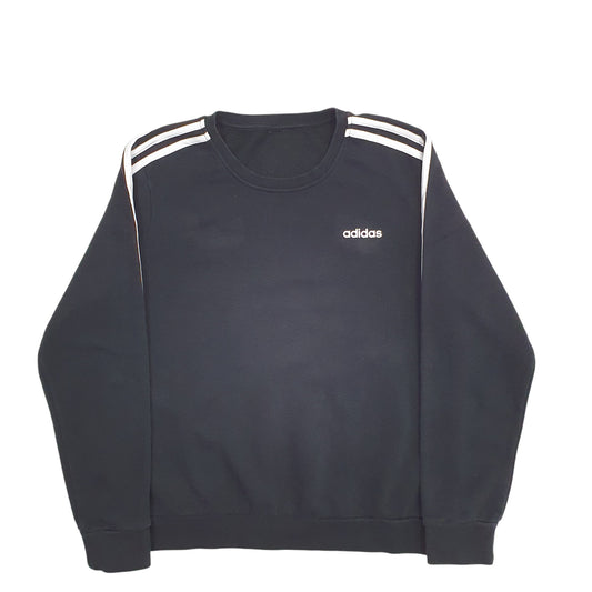 Womens Black Adidas Crewneck Jumper