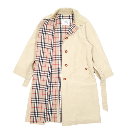 Womens Beige Burberry Mac Rain London Belted Coat