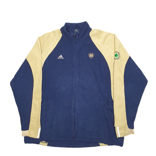 Mens Navy Adidas Full Zip Jumper