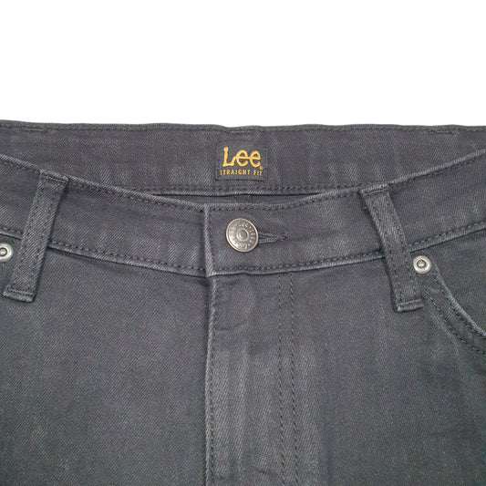 Mens Black Lee Stretch Casual JeansW34 L30