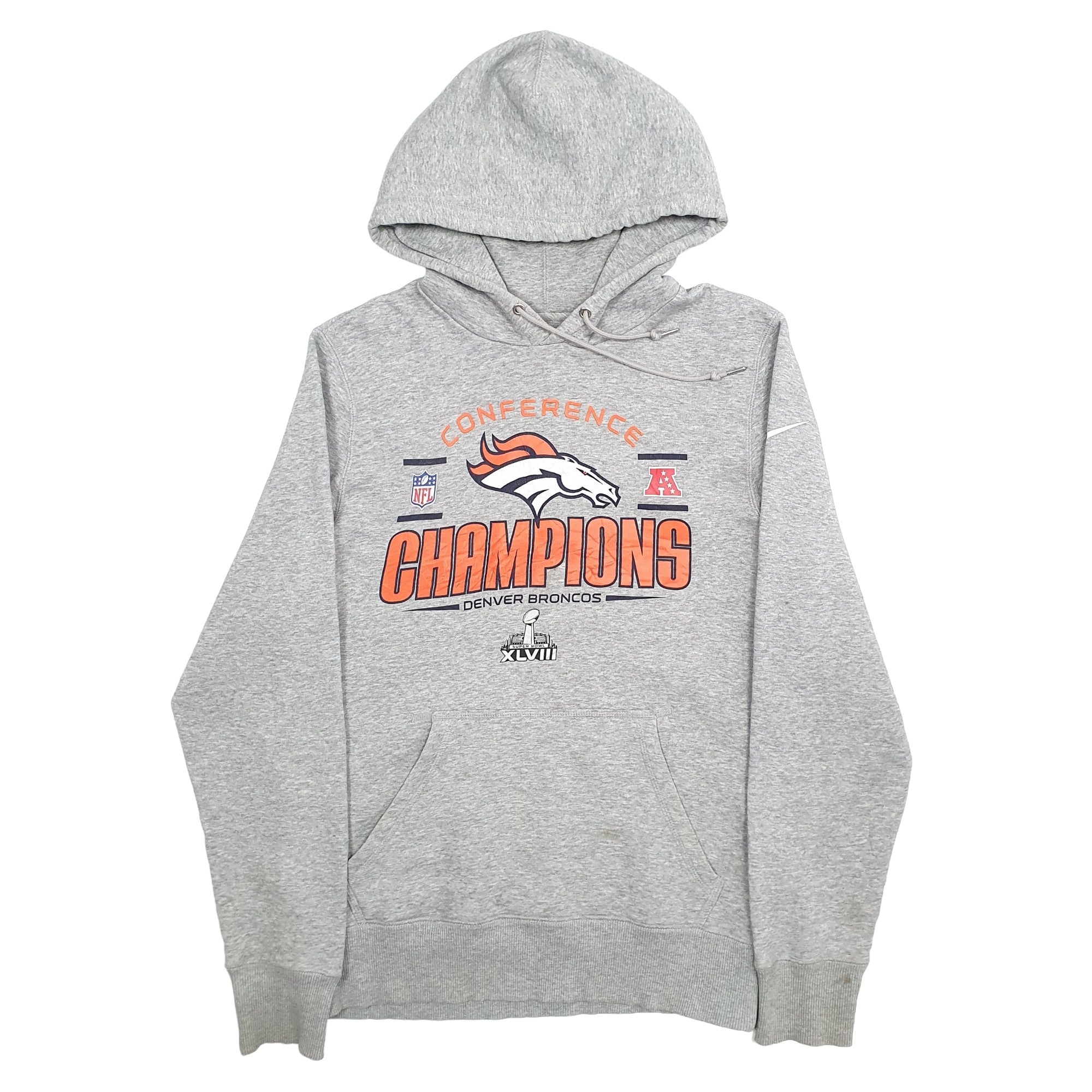 Men's Nike Gray / Navy Denver newest Broncos sweater