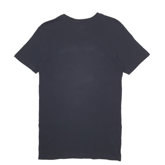 Mens Black Lacoste Short Sleeve T Shirt