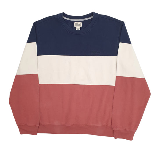 Mens Red L.L.Bean Vintage 90s 00s Crewneck Jumper