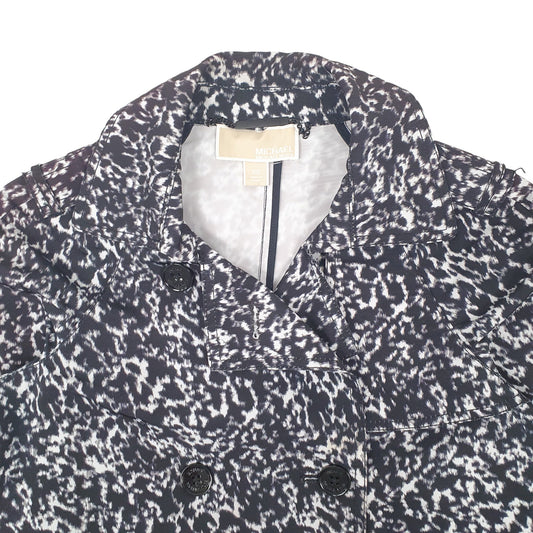 Womens Black Michael Kors Longline Coat