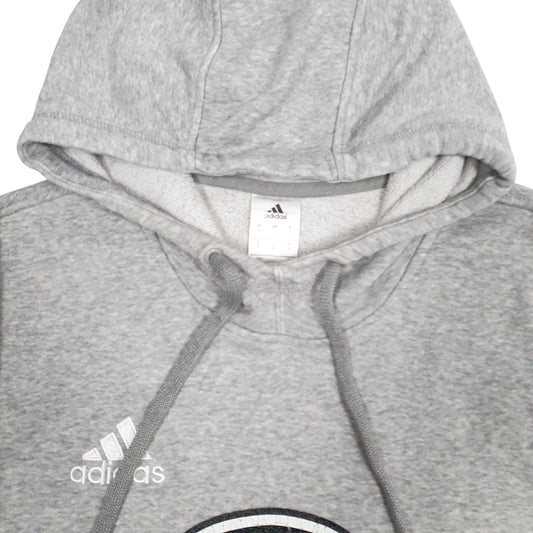 Mens Grey Adidas Hoodie Jumper
