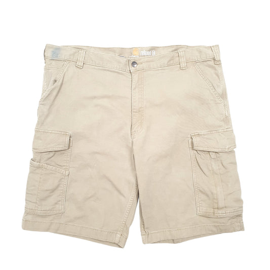 Mens Beige Carhartt Workwear 103542 Relaxed Cargo Shorts