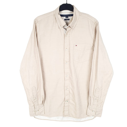 Mens Beige Tommy Hilfiger Long Sleeve Shirt