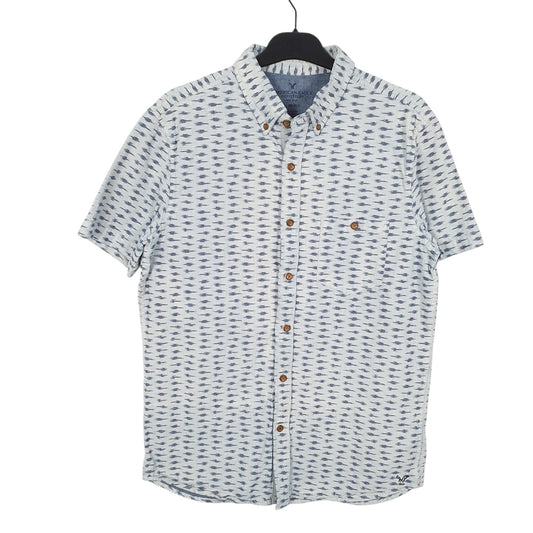 Mens Blue American Eagle Outfitters Navajo Short Sleeve Shirt