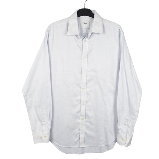 Mens White Moss Tailored London Long Sleeve Shirt