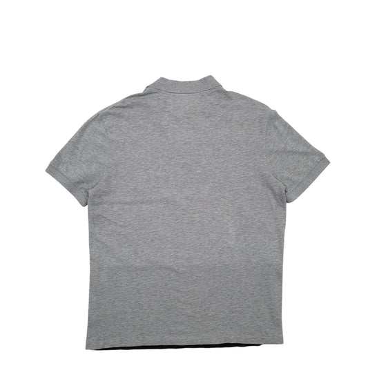 Mens Grey Lacoste Short Sleeve Polo Shirt